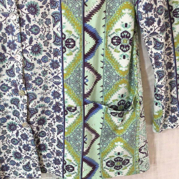 LOGO Lori Goldstein Mint Tunic Shirt - Picture 6 of 11